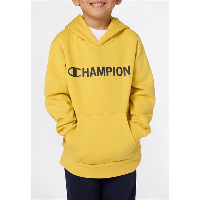 Детски суичър с качулка Champion Graphic Shop Жълт