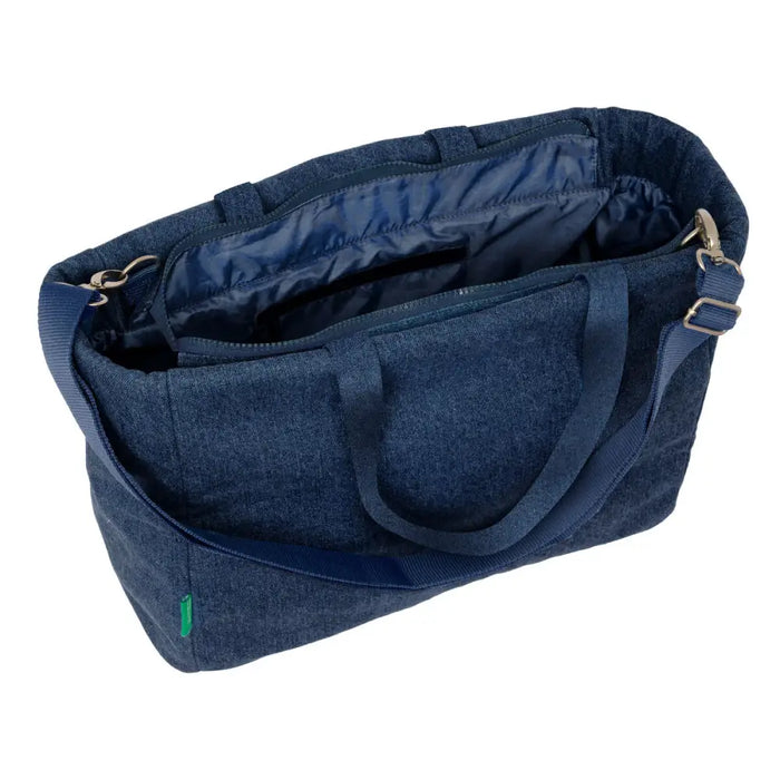 Чанта Benetton Denim Син 40 x 31 x 17 cm