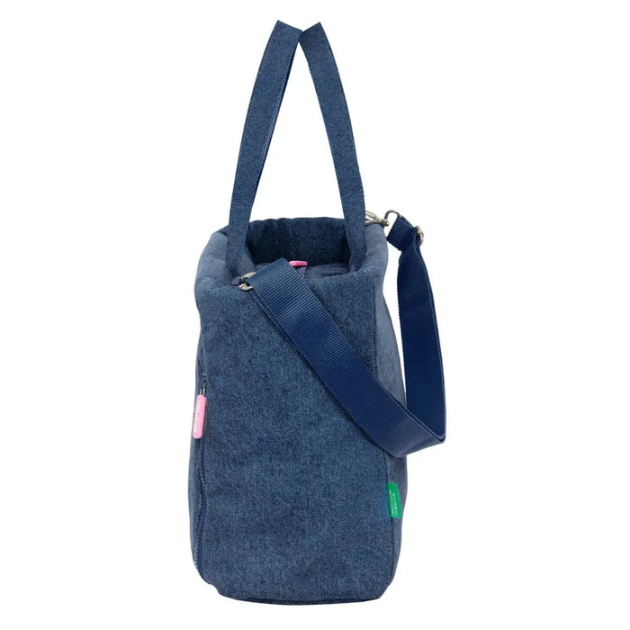 Чанта Benetton Denim Син 40 x 31 x 17 cm