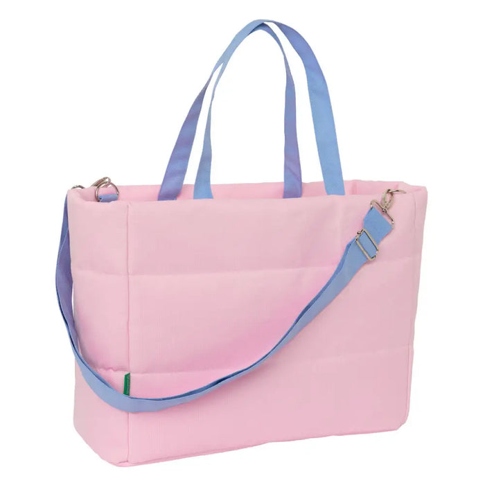 Чанта Benetton Pink Розов 40 x 31 x 17 cm