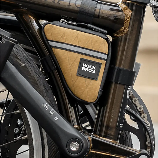 Чанта Rockbros Triangle Bike Frame Bag 0.25L - кафява