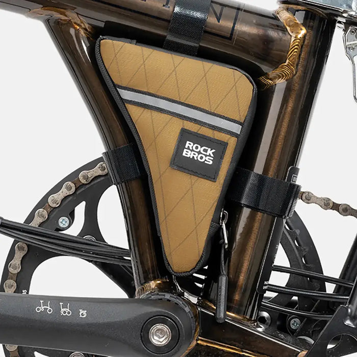Чанта Rockbros Triangle Bike Frame Bag 0.3l - Кафява