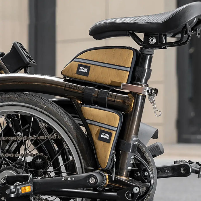 Чанта Rockbros Triangle Bike Frame Bag 0.3l - Кафява
