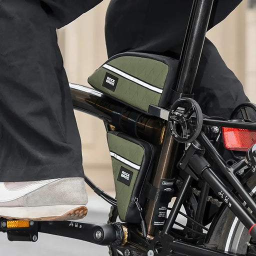 Чанта Rockbros Triangle Bike Frame Bag 0.3l - зелена