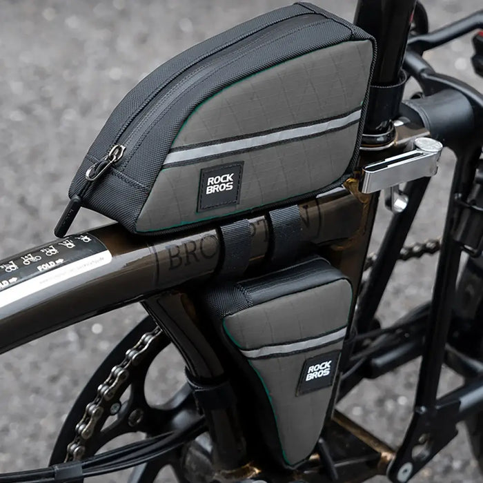 Чанта Rockbros Triangle Bike Frame Bag 0.8l - зелена