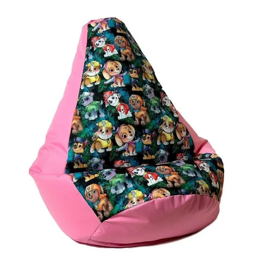 Чанта Sako пуф Pear print pink-PAW Patrol L 105 x 80 cm