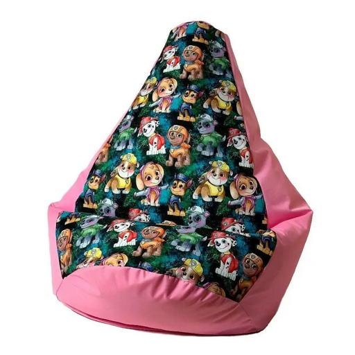 Чанта Sako пуф Pear print pink-PAW Patrol L 105 x 80 cm