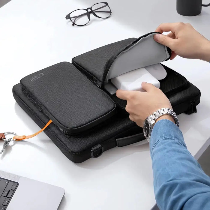 Чанта за лаптоп 13-14 Tech-Protect Defender Bag - черна
