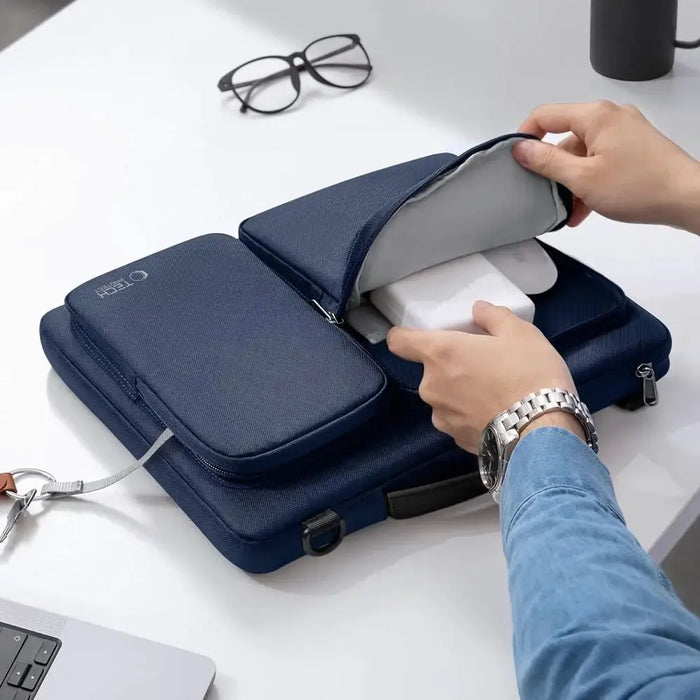 Чанта за лаптоп 13-14 Tech-Protect Defender Bag - синя