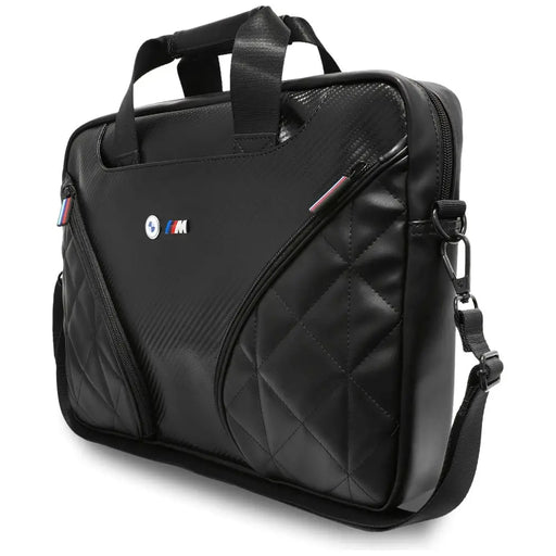 Чанта за лаптоп BMW Carbon Pockets & Metal Logo 16’’ - Черна