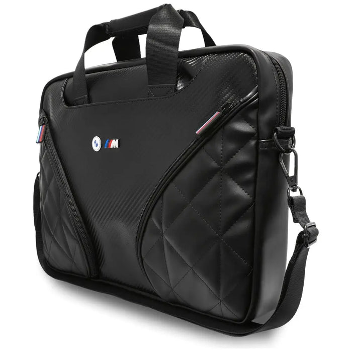 Чанта за лаптоп BMW Carbon Pockets & Metal Logo 16’’ - Черна