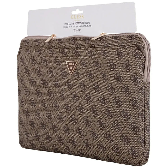 Чанта за лаптоп Guess Sleeve 4G с джоб с триъгълник с цип