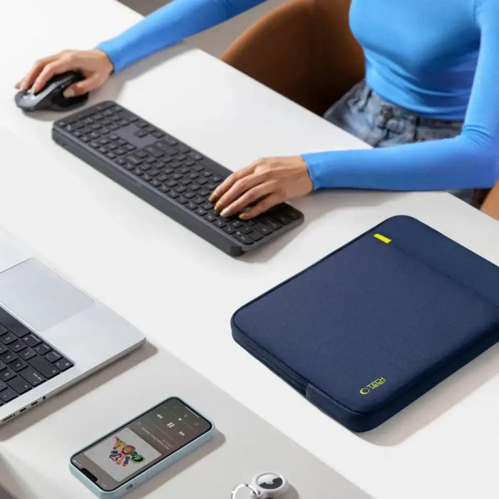 Чанта за лаптоп Tech-Protect Defender 15-16 - тъмносиня