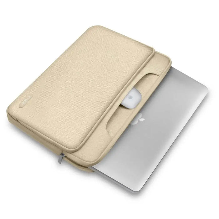 Чанта за лаптоп Tech-Protect Pocket 13-14 - бежова