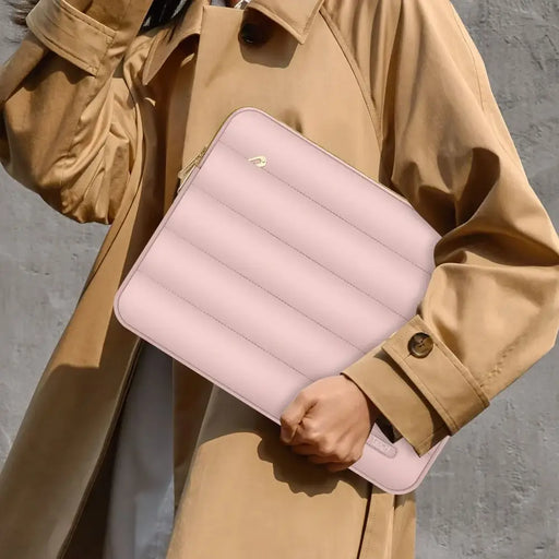 Чанта за лаптоп Tech-Protect Puffy 15-16’’ - розова