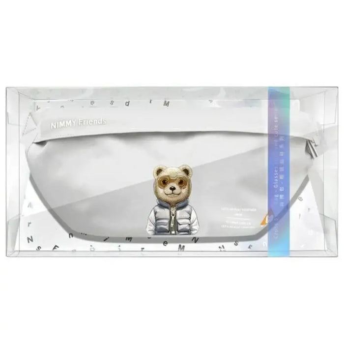Чанта за през рамо Nimmy Crossbody Cool&Cute 2.0 Bear - сива