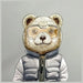 Чанта за през рамо Nimmy Crossbody Cool&Cute 2.0 Bear - сива