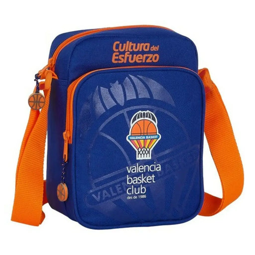 Чанта за През Рамо Valencia Basket Син Оранжев (16 x 22 x 6