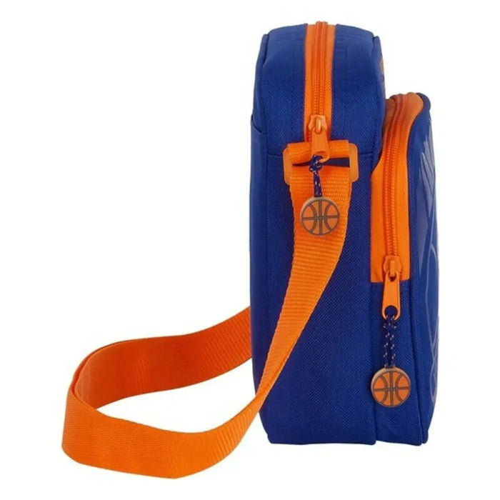 Чанта за През Рамо Valencia Basket Син Оранжев (16 x 22 x 6