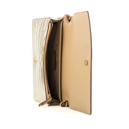 Чанта за Рамо Michael Kors 32F4GJ6C8K-PALE-GOLD Златен 22 x
