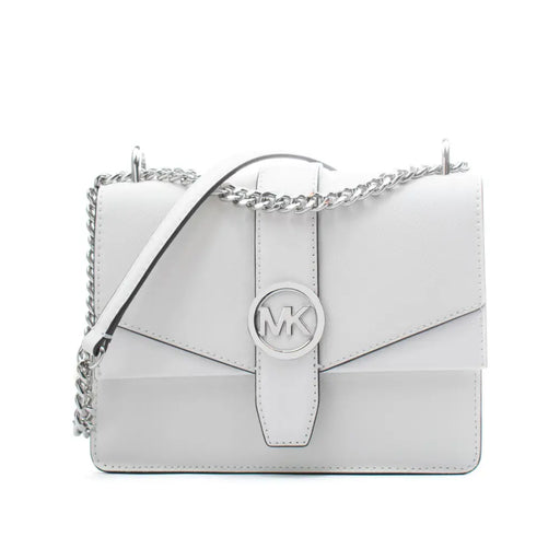 Чанта за Рамо Michael Kors Greenwich Бял 20 x 18 x 6 cm
