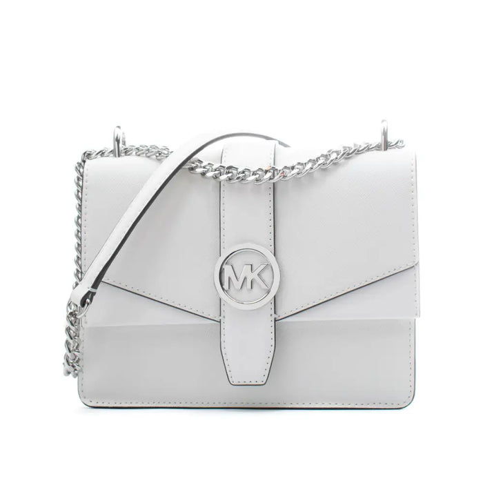 Чанта за Рамо Michael Kors Greenwich Бял 20 x 18 x 6 cm