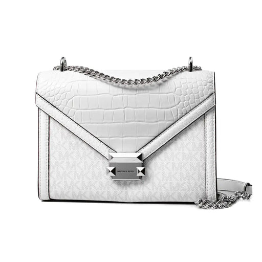 Чанта за Рамо Michael Kors Whitney Бял 24 x 18 x 8 cm