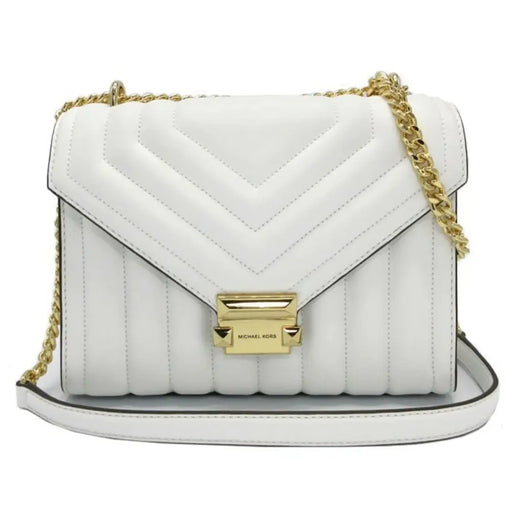 Чанта за Рамо Michael Kors Whitney Бял 24 x 19 x 9 cm