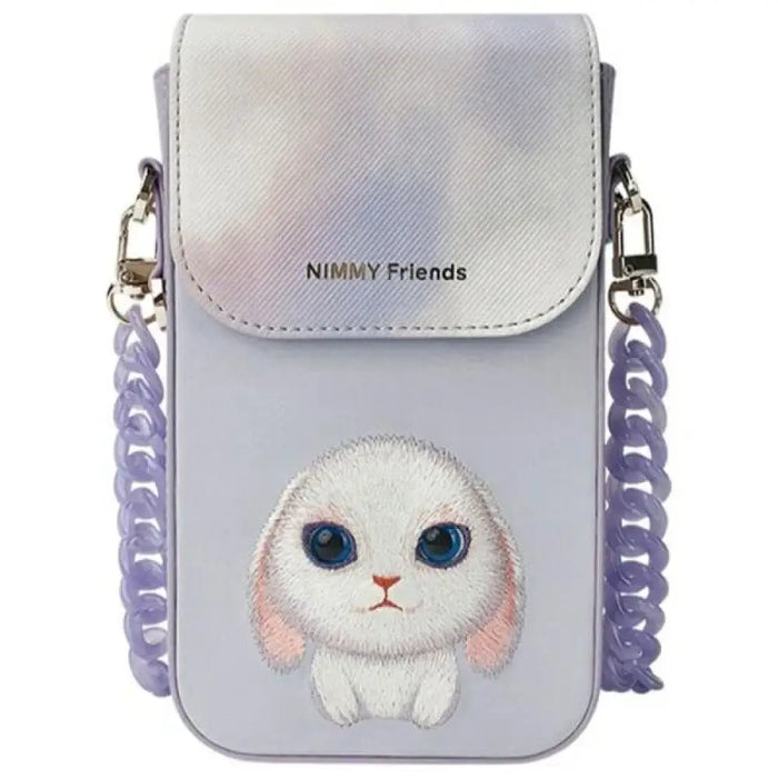 Чанта за телефон Nimmy Big Eyed Pet 2.0 Rabbit - лилава