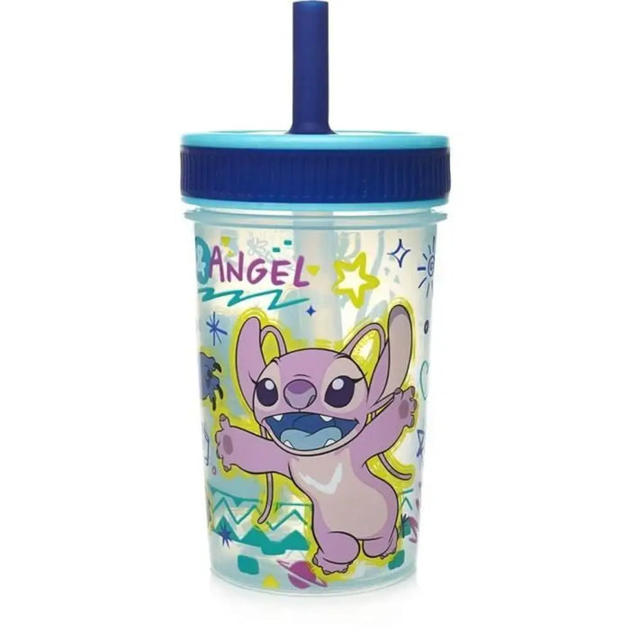 чашата за обучение ThermoBaby LILO & STITCH 420 ml Син
