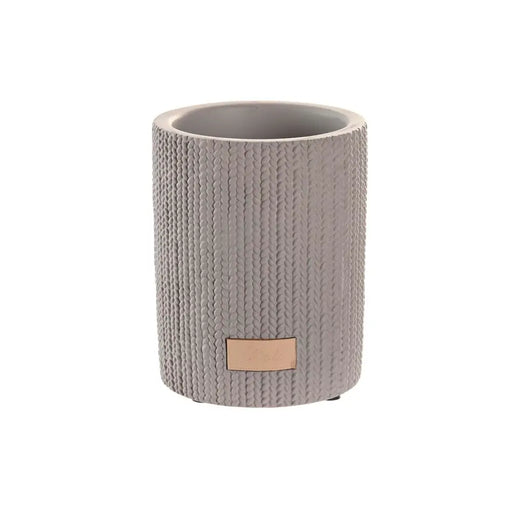 Чаша DKD Home Decor Сив Цимент 8 x 8 x 10 cm