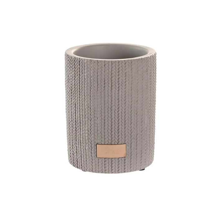 Чаша DKD Home Decor Сив Цимент 8 x 8 x 10 cm