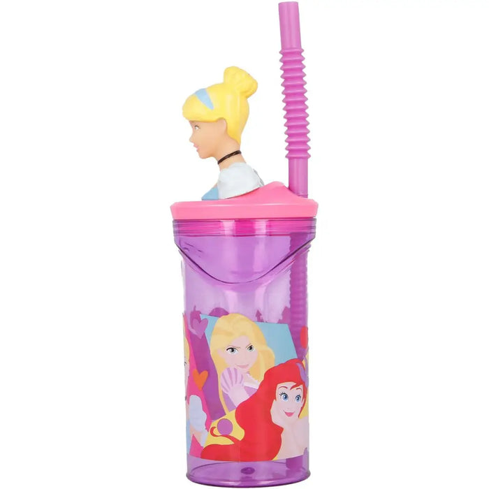 Чаша със Сламка Disney Princess CZ11334 3D Розов