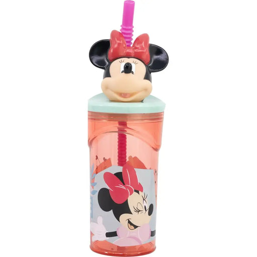 Чаша със Сламка Minnie Mouse CZ11337 3D Розов