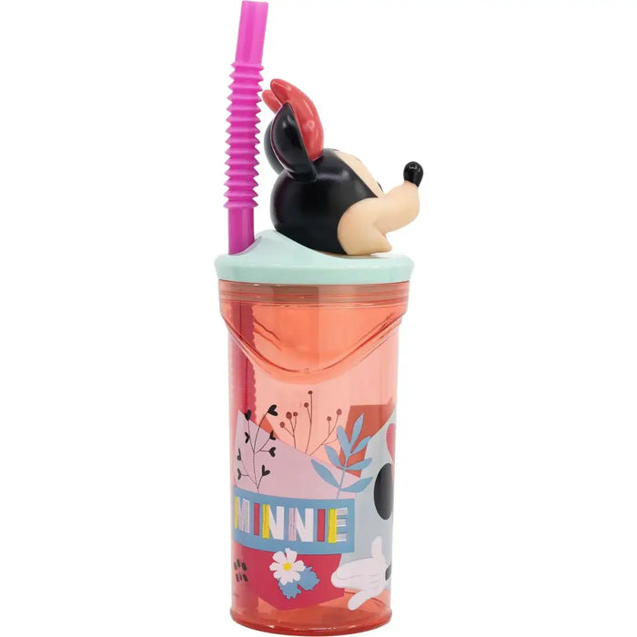 Чаша със Сламка Minnie Mouse CZ11337 3D Розов
