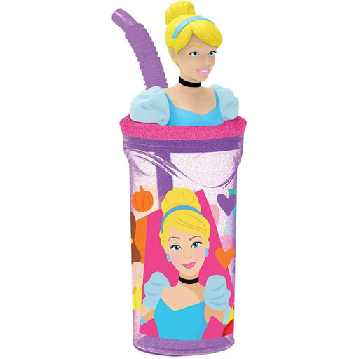 Чаша със Сламка Disney Princess CZ11334 3D Розов