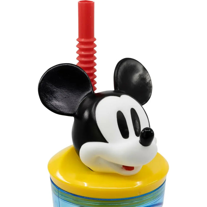Чаша със Сламка Mickey Mouse CZ11336 3D Син