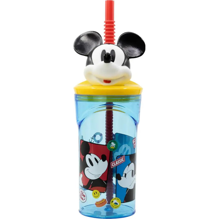 Чаша със Сламка Mickey Mouse CZ11336 3D Син