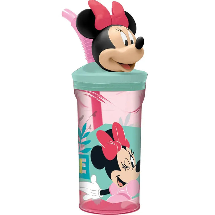 Чаша със Сламка Minnie Mouse CZ11337 3D Розов