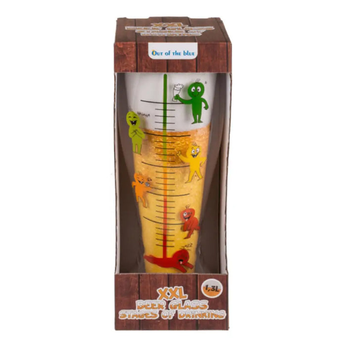 ЧАША ЗА БИРА XXL STAGES OF DRINKING 1300 ML OUT OF THE BLUE
