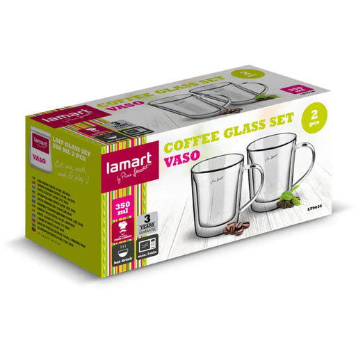 ЧАША ЗА ТОПЛИ НАПИТКИ 350 ML 2БР LT9036 LAMART