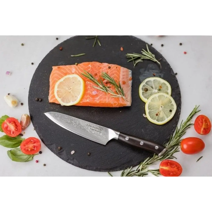 Chef Kohersen Elegance Ebony Wood Нож за готвач Дамаска
