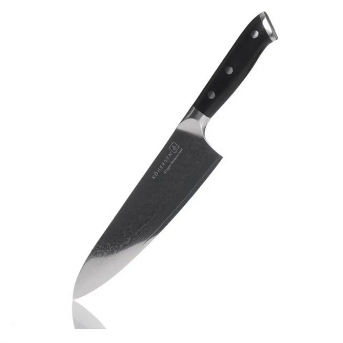 Chef Kohersen Elegance Ebony Wood Нож за готвач Дамаска