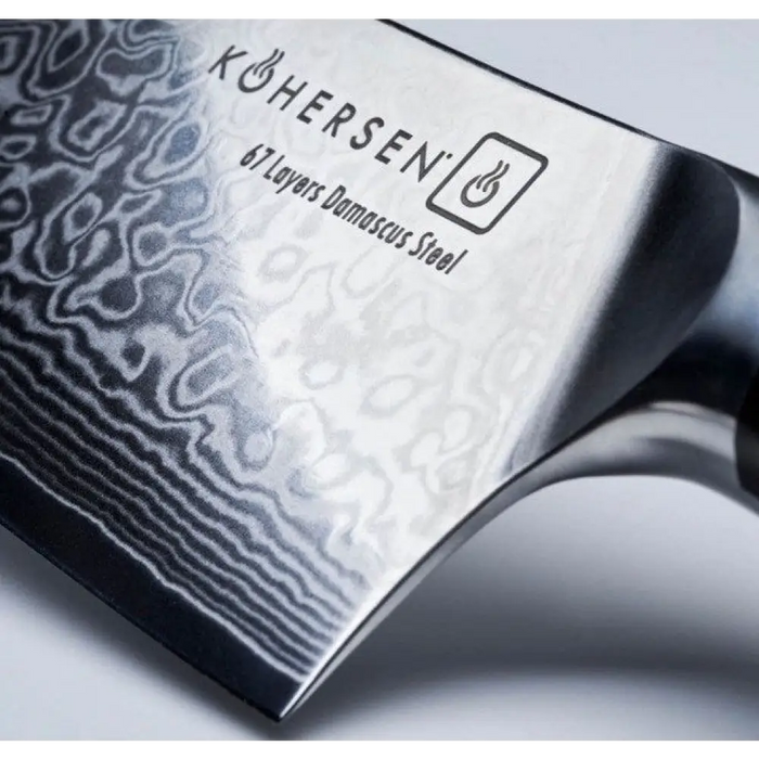 Chef Kohersen Elegance Ebony Wood Нож за готвач Дамаска