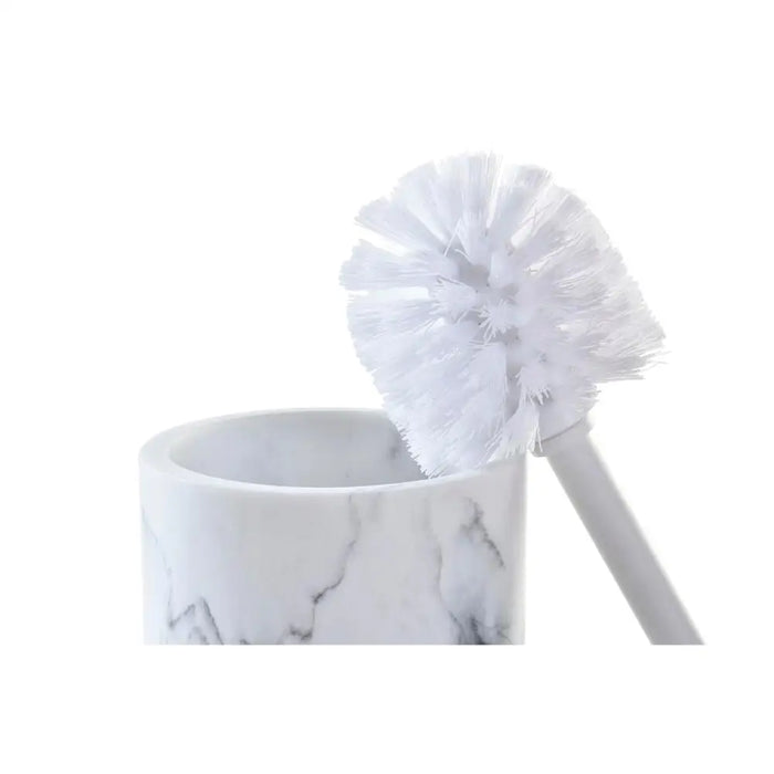 Четка за Баня DKD Home Decor Бял Естествен Метал Смола