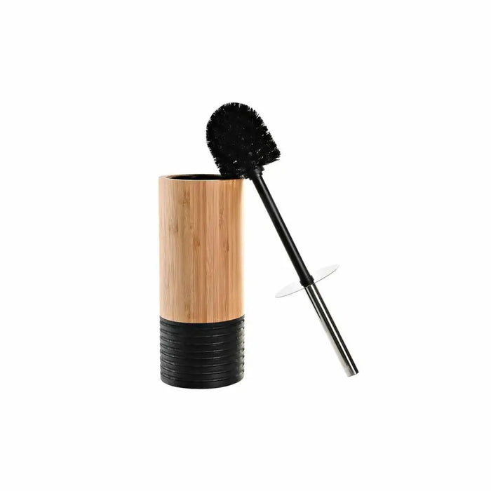 Четка за Баня DKD Home Decor Черен Естествен Бамбук 10 x 10