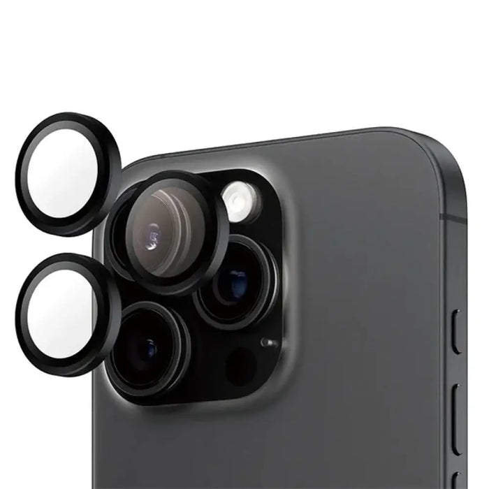 Черен протектор за обектив PanzerGlass Hoops iPhone 16 Pro