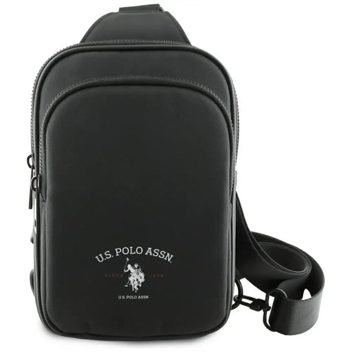Черна чанта за телефон US Polo Petit Pique Crossbody Arch