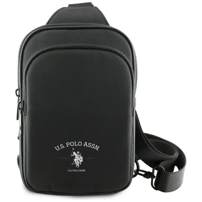 Черна чанта за телефон US Polo Petit Pique Crossbody Arch