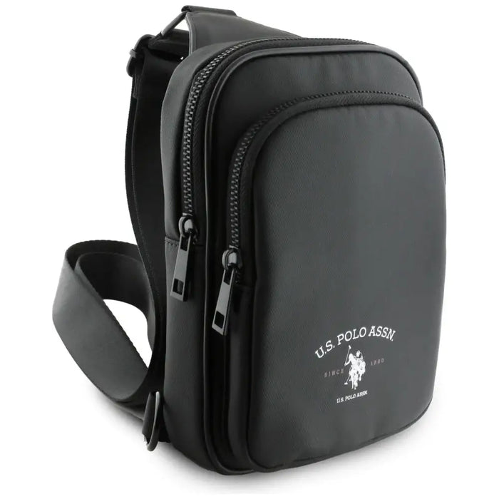Черна чанта за телефон US Polo Petit Pique Crossbody Arch